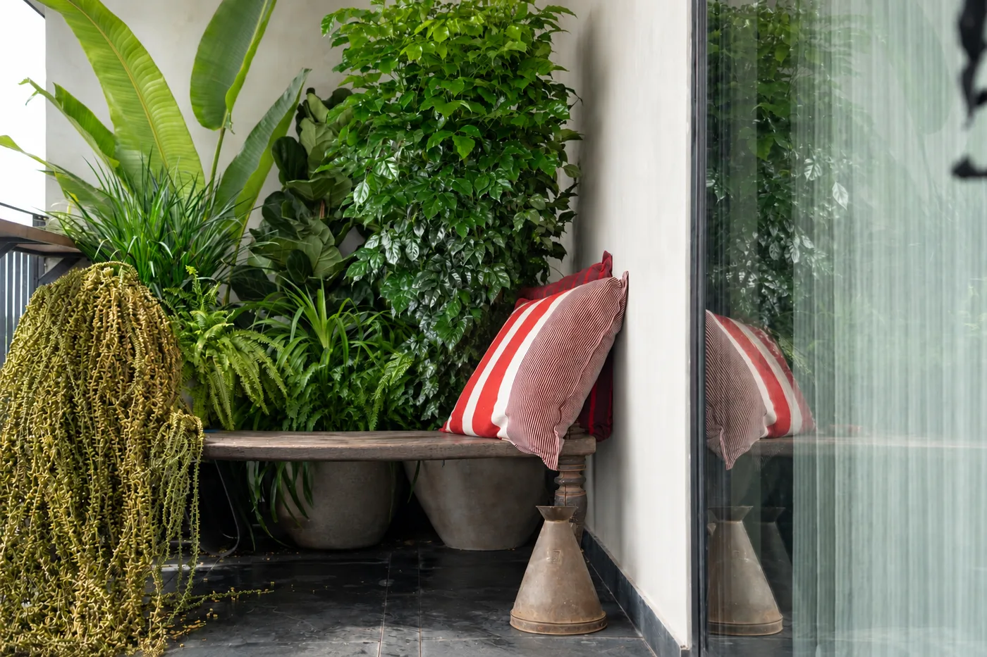 balcony of the apartment